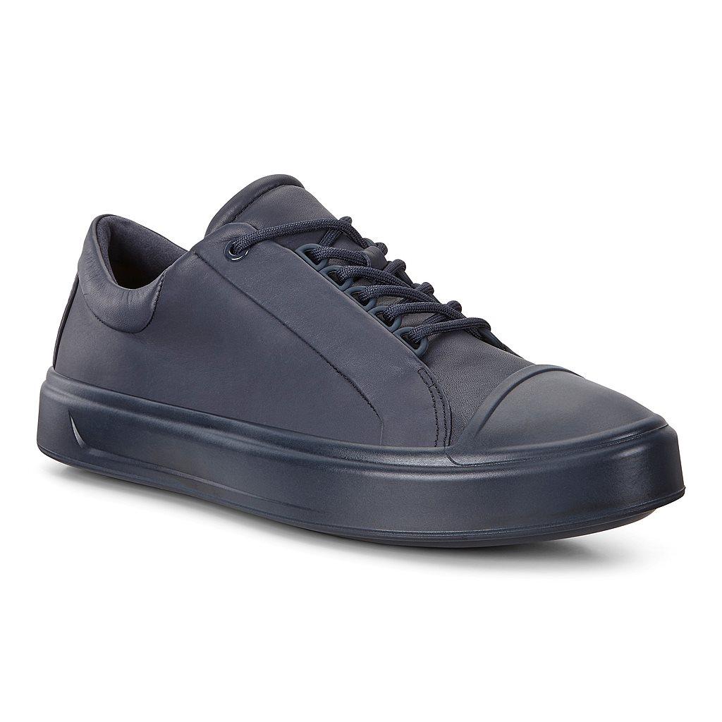 Ecco Flexure T-Cap Mens Sneakers Blue Online - India PXH-749186